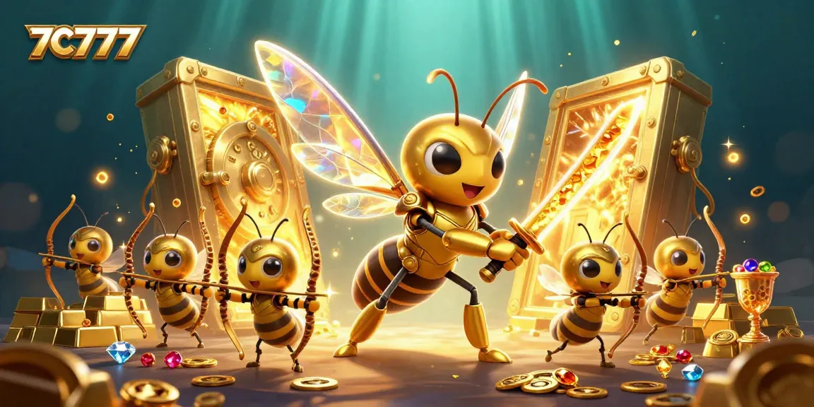 Engage with the vibrant world of 7C777 through stunning 3D casino-themed illustration art.