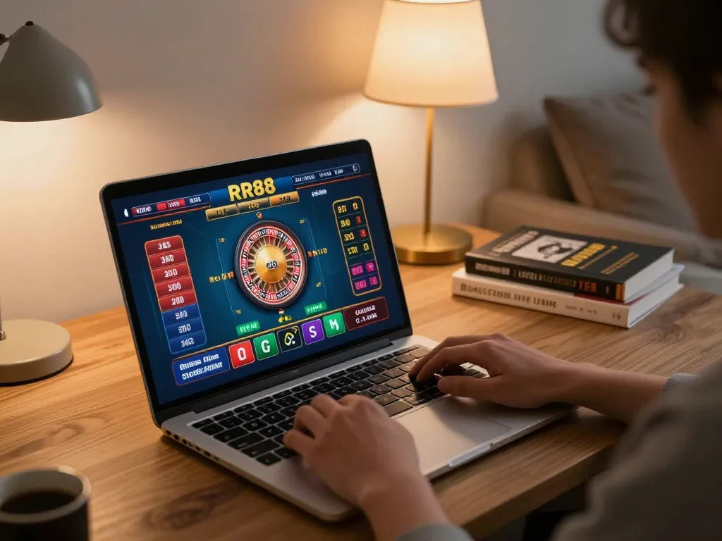 Engaging gameplay at RR88 online casino with live dealer games featuring warm home atmosphere