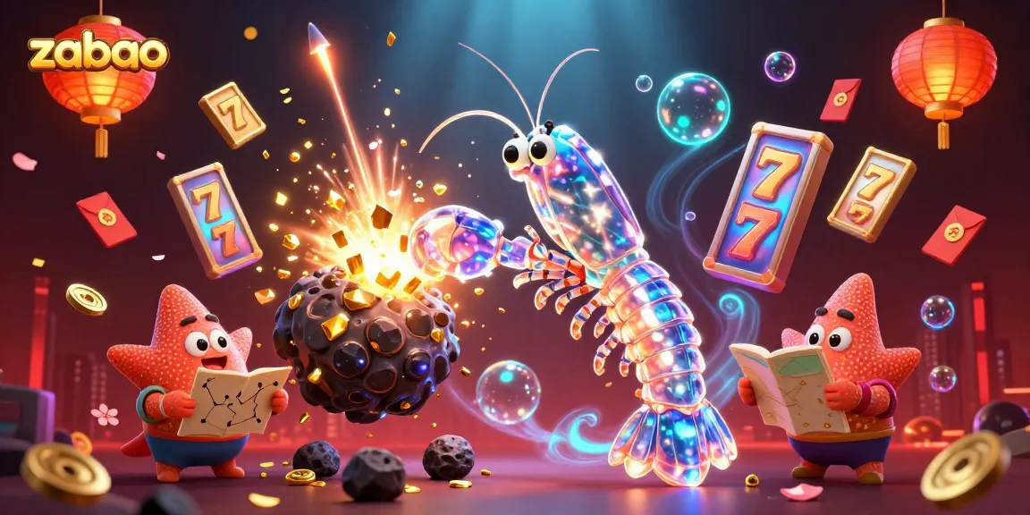Engage with zaobao's thrilling gaming experience as the mantis shrimp battles for golden gems and coins.