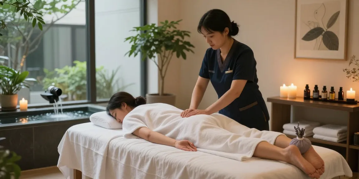 Experience 강남출장안마 in a tranquil luxury spa with soothing ambiance, serene massage therapy setting.