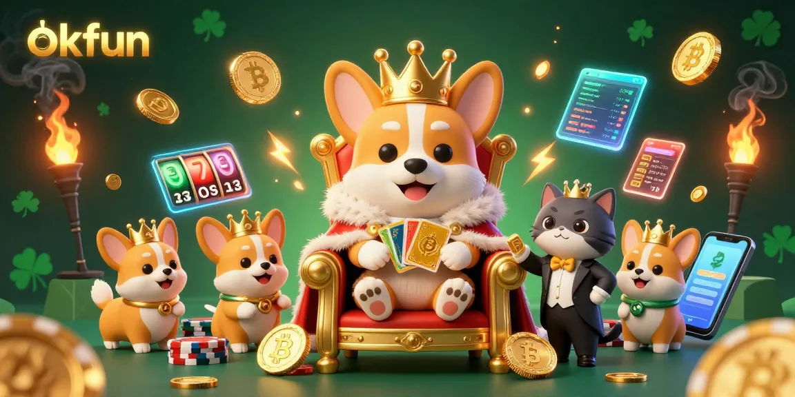 Experience thrilling gameplay at okfun with vibrant 3D casino characters amidst dynamic slot reels and digital coins.