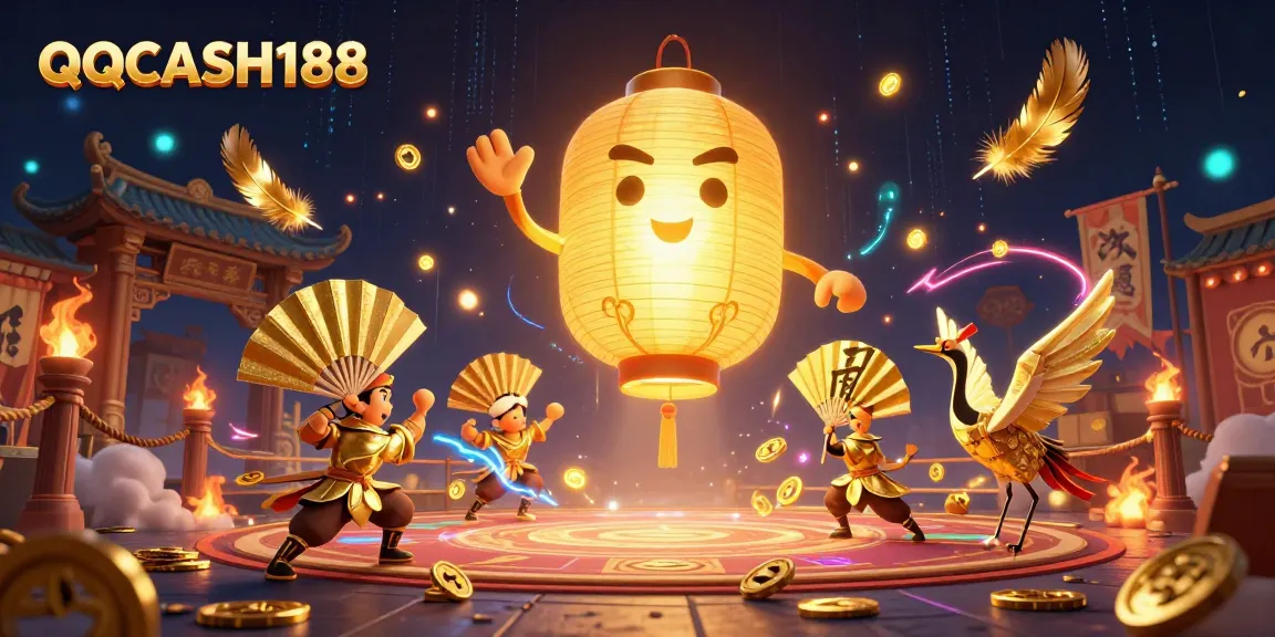 Bet and enjoy thrilling gameplay with QQCASH188's engaging casino night market scene.