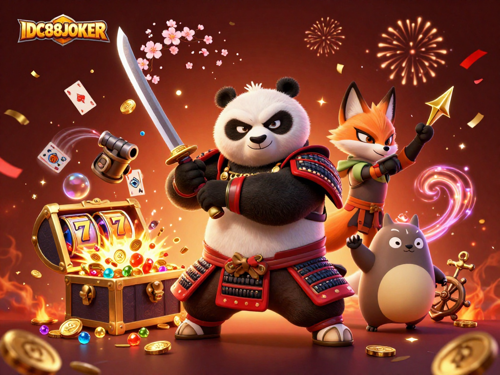 Experience thrilling gameplay at IDC88JOKER with dynamic casino elements and captivating characters.