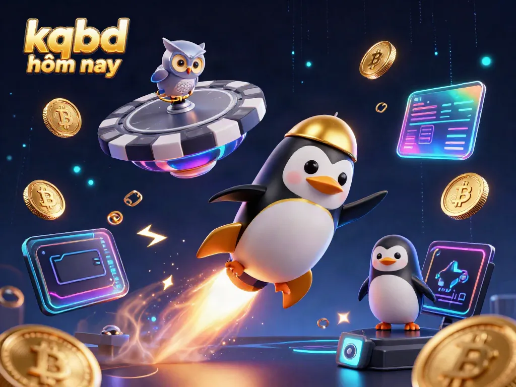 Experience the thrill of kqbd hôm nay with our vibrant casino-themed 3D scene featuring various digital treasures.