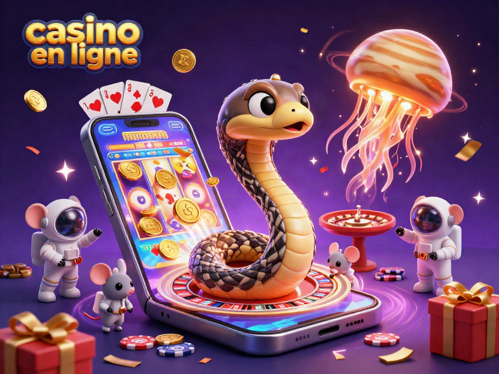 Plongez dans l'univers des jeux de casino en ligne avec une illustration dynamique de personnages jouant et pariant.