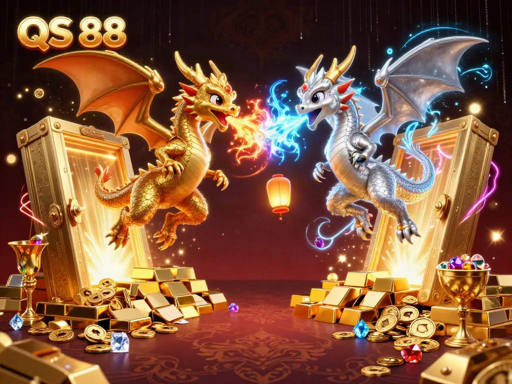 Win jackpots with QS 88's thrilling dragon-themed casino adventure featuring vibrant treasures.