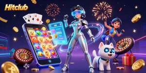 Hitclub showcases an engaging slot game experience with vibrant visuals and interactive 3D elements.