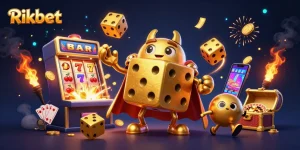 Join the excitement at Rikbet with vibrant casino games and dynamic 3D elements.