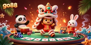 Experience thrilling casino action with go88 featuring vibrant characters and poker elements.