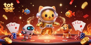 Engage with thrilling action at tot 88 casino, featuring vibrant 3D characters and lively gaming elements.