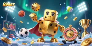 Engage with 89BET's thrilling casino games featuring dynamic characters and vibrant action