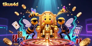 Tikus4D brings excitement with a 3D bumblebee mob boss amidst casino games and treasures