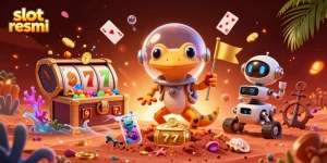 Engage with slot resmi as the Martian gecko finds riches in a vibrant casino scene.