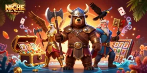 Experience NICHE Online Shopping with thrilling casino excitement from vibrant slot reels and dynamic game elements.