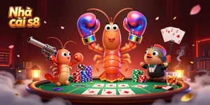Engage in thrilling action at Nhà cái s8 with vibrant poker gameplay featuring intriguing marine characters.