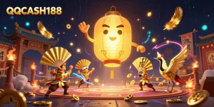 Bet and enjoy thrilling gameplay with QQCASH188's engaging casino night market scene.
